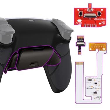 Imagem de eXtremeRate Kit de remapeamento RMB Rise V3 de botões pretos de metal real para controle PS5 BDM-030 040 050, conjunto de botões traseiros programáveis atualizados para controle PS5 - SEM controle