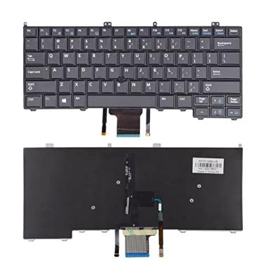 Imagem de SUNMALL Substituição de teclado retroiluminado com ponteiro compatível com Dell Latitude 14 7000 E7440 E7240 E7420 Series Layout preto dos EUA (6 meses de garantia)