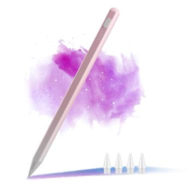 Imagem de Caneta Stylus para iPad 2024-2018, indicadores de bateria para Apple iPad Pencil com sensibilidade de inclinação de rejeição de palma para iPad Air 3/4/5/M2 2018-2024, iPad Mini 5/6, iPad 6/7/8/9/10,