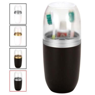 Imagem de Porta Escova E Pasta de Dente Original Arthi Com Tampa Transparente 50