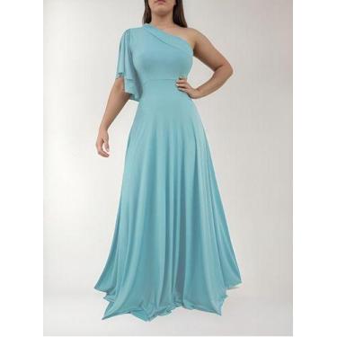 Imagem de Vestido Longo Godê Para Madrinha Casamento Festa Formatura - Casual Dr