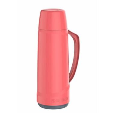 Imagem de Garrafa Térmica de Polipropileno com Tampa - Soprano Cristal, 1L, Rosa