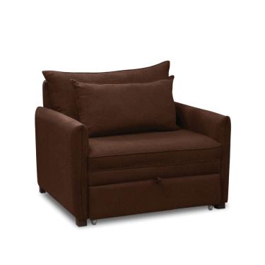 Imagem de Poltrona Cama Retrátil Solteiro com Rodízio Cloe Bouclê E03 - D`Rossi