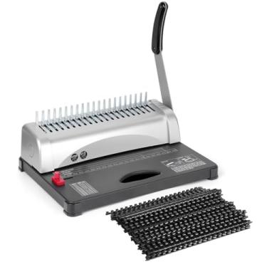 Imagem de 3-5MM Margem, Máquina de Encadernação, Encadernadora Perfuradora para Espiral, Suporte para Papel A4 E A5, 21 Furos Máquina de Encadernação, Corte 12 Folhas Ao Mesmo Tempo, Encadernação 450 Folhas