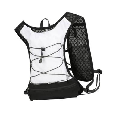 Imagem de Deevoka Colete de corrida, mochila de hidratação, bolsa esportiva respirável, mochila de hidratação para corrida, ciclismo, acampamento e escalada, Branco
