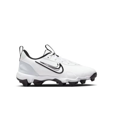 Imagem de Nike Chuteira de beisebol Force Trout 9 Keystone para crianças grandes (FB9731-100, branco/preto-platina pura)