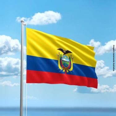 Imagem de Bandeira do Equador 80cmx140cm Tecido Oxford 100% Poliéster - Presente