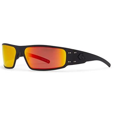 Imagem de Gatorz Óculos táticos Magnum, ANSI Z87.1+, armação de alumínio, opções polarizadas/fotocromáticas, ajuste ajustável, feito nos EUA, Moldura preta com logotipo preto - Sunburst Optimized Polarized (Opz
