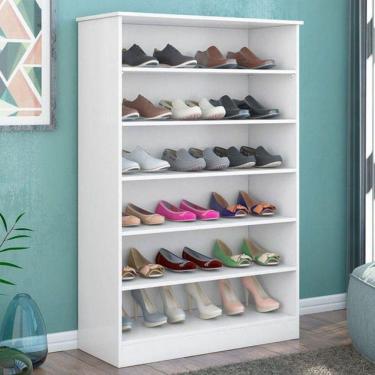 Imagem de Estante Sapateira Multiuso Lais - Ajl Móveis Branco