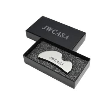 Imagem de JWCASA Gua Sha Facial Tools Miniferramenta Guasha de aço inoxidável para drenagem linfática facial