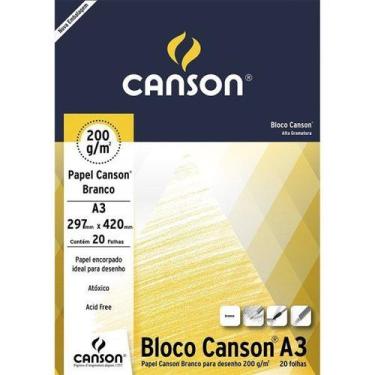 Imagem de Papel cartão 20 fls A3 200G Canson