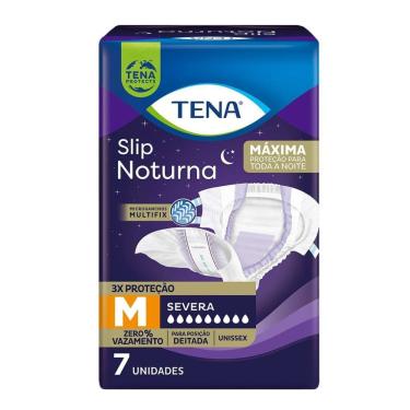 Imagem de Fralda Geriátrica Tena Slip Noturna Tamanho M 7 unidades