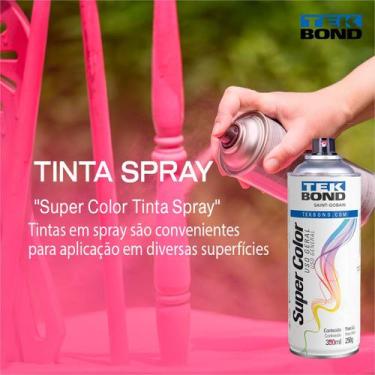 Imagem de Kit C/3 Tinta Spray Tek Bond Secagem Rápida 350ml, Preto Fosco