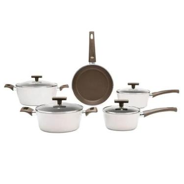 Imagem de Jogo de Panelas 5 Peças Ceramic Life Organika com Indução Antiaderente