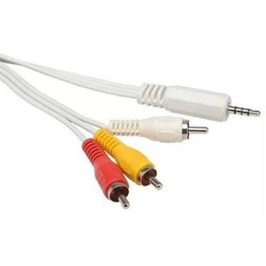 Imagem de Cabo P2 4c + 3rca Niquelado - Receptor Digital - 1,8 Metro - MXT