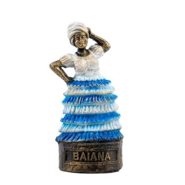 Imagem de Esculturas Orixás Baianas 10Cm Dourada Envelhecida Vintage - Lua Místi