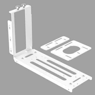 Imagem de Mustpoint Suporte vertical para GPU, suporte de placa gráfica de 2 compartimentos com hardware, dock eGPU, estação de ancoragem externa para GPU, branco