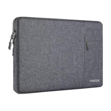 Imagem de Hseok Capa para laptop de 15,6 polegadas, proteção à prova de choque, repelente de água com bolso acessório, compatível com Mac Pro de 16 polegadas 2025-2019, bolsa de manga para a maioria dos