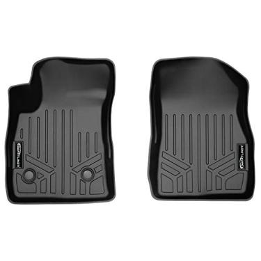Imagem de SMARTLINER Tapetes de chão personalizados para todos os climas, conjunto de forro de 1ª fileira, preto, compatível com Buick Encore GX/2021-2022 Chevrolet Trailblazer 2020-2022