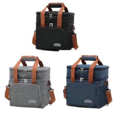 Imagem de Bolsa Termica Marmita Grande Capacidade Dupla Camada Para Piquenique Viagem Academia(aleatorio)