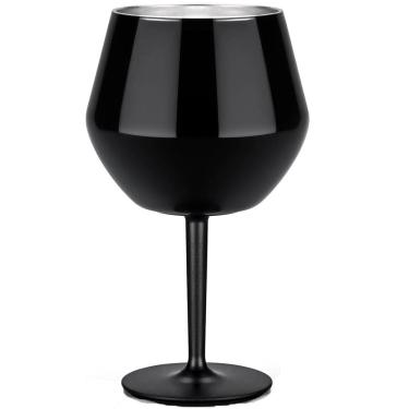 Imagem de Taça Copo Termico Inox 2 em 1 Drink Vinho Cocktail Bebida Gelada Resistente Lazer Festa Evento Praia Piscina