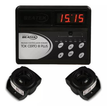 Imagem de Kit Sirene Multitok Bt-7 Escolar Pequenas Escola Creche 100m