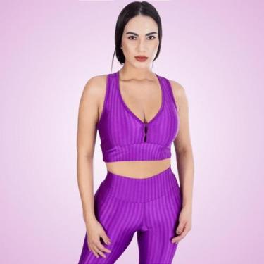 Imagem de Top Nadador 3D com Bojo Roxo - Vimo, G, Roxo