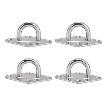 Imagem de Mbeysaq 4 ganchos de suporte de parede de aço inoxidável 304 resistentes para almofada de teto para ferramenta de pendurar na rede