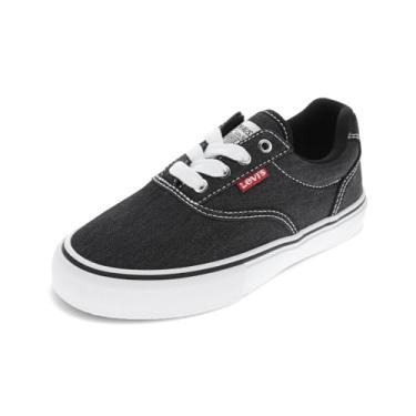 Imagem de Levi's Tênis infantil unissex Thane, Preto, 17