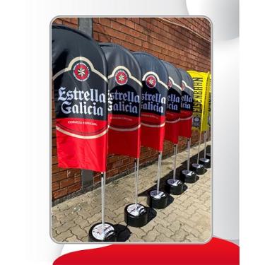 Imagem de Wind Banner Premium Completo Personalizado 1,80 metros Dupla Face