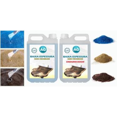 Imagem de Resina Baixa Espessura 5KG + 3 Glitters - Resinas ag