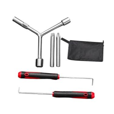 Imagem de Fenteer Desmontador de pulsador de máquina de lavar, chave em Y compacta, manutenção, ferramentas leves de remoção e reparo, 5 Peças