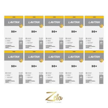 Imagem de Kit 10 Suplemento Alimentar Lavitan 50+ 60Comp - Cimed