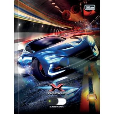 Imagem de Caderno Brochura Capa Dura Caligrafia X-Racing - 40 Folhas - Sortido (Pacote com 10 unidades)