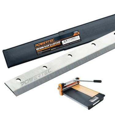 Imagem de POWERTEC Lâmina HSS de substituição para laminado e cortador de vinil de 33 cm - 33 cm x 3 cm x 3/81.3 cm - Serve para cortador de piso POWERTEC FC1300, pacote com 1 (12003)
