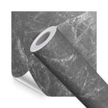 Imagem de Kit 6m Adesivo de Vinil Mármore Grigio Carnico Autocolante 600x60cm - 