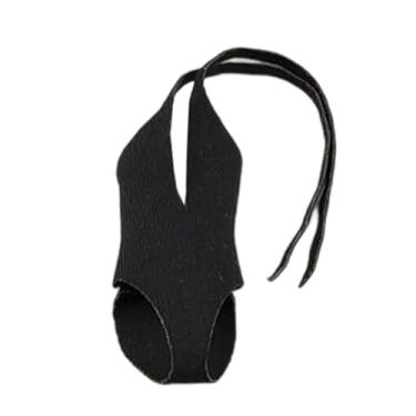 Imagem de Yunhgft Roupas para Bonecos de ação 1:12, Roupas em Miniatura, Maiôs Femininos, Macacão Moderno, Fantasia de Boneca para Bonecas Femininas de 15 Cm, Preto