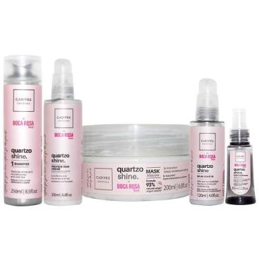 Imagem de Cadiveu Professional Quartzo Shine - Kit Shampoo + Máscara + Leave-in 