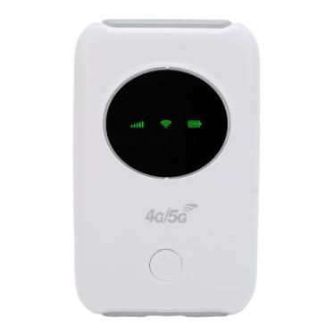 Imagem de ASHATA 4G/5G LTE Portátil WiFi Hotspot Dispositivo, Conecte até 10 Dispositivos, Bateria de 3200mAh, até 10 Horas de Ponto de Uso Móvel de Tempo de Uso, para Trabalhadores Remotos
