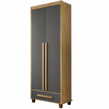 Imagem de Guarda Roupas de Solteiro RV Móveis Dubai 2 portas 1 gaveta e largura 