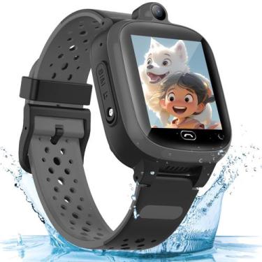 Imagem de GPS Smartwatch TEZILON 4G à prova d'água com rastreamento em tempo rea