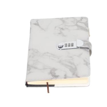 Imagem de Notebook de bloqueio de bloqueio de bloqueio de bloqueio de bloqueio com alta segurança Código de 3 dígitos Código de capa à prova d'água Papol de cuidados com os olhos para o