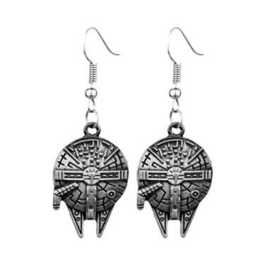 Imagem de Brincos Femininos Da Moda Star Wars Robot Millennium Falcon, Joias, Ac