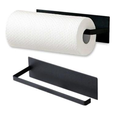 Imagem de 1 UN Porta Papel Toalha Multiuso Suporte Ferro De Cozinha - ballista