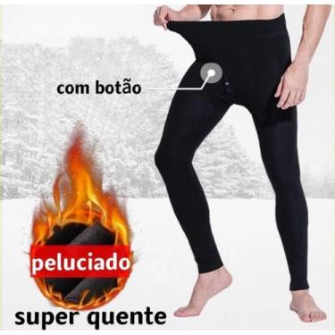 Imagem de Meia Calça Termica flanelada Com Botão Frente Forrado Quente Sem Pés i