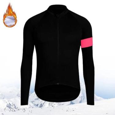 Imagem de Camisa Térmica de Ciclismo Masculina para Inverno - Manga Longa MTB, T