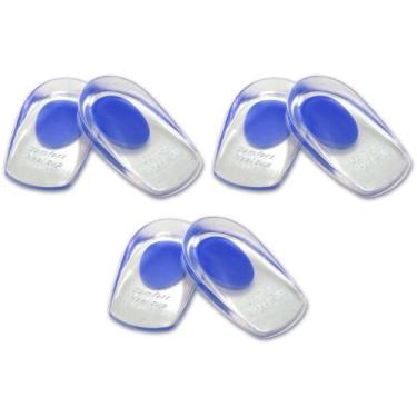 Imagem de Kit 3 Pares Calcanheiras palmilhas Gel Silicone Esporão - SWG, 40-44, 