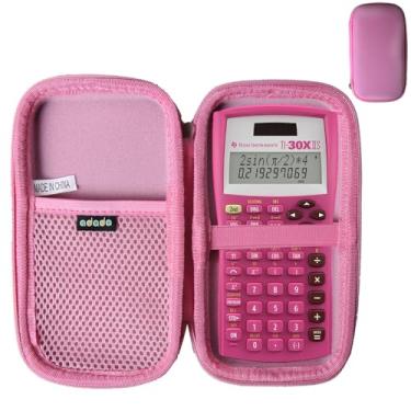 Imagem de Adada Estojo rígido de viagem para calculadora científica Texas Instruments TI-30XIIS (apenas capa) (rosa)