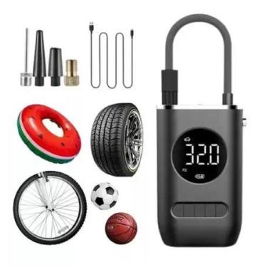 Imagem de Compressor De Ar Portátil Recarregável Carro/Moto/Bike/Bola - MBCAR, G