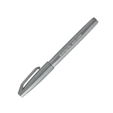 Imagem de Caneta Brush Sign Pen Pentel Cinza